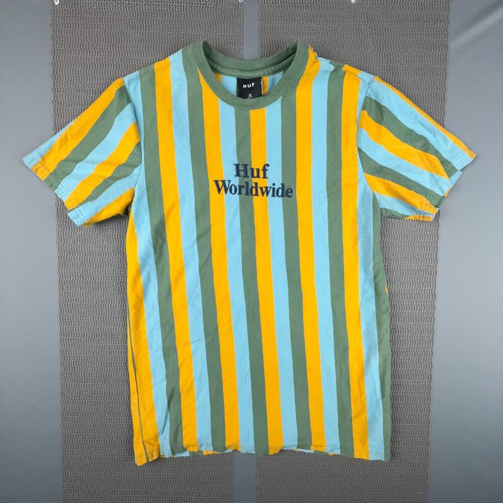 HUF Worldwide Striped Skate T Shirt